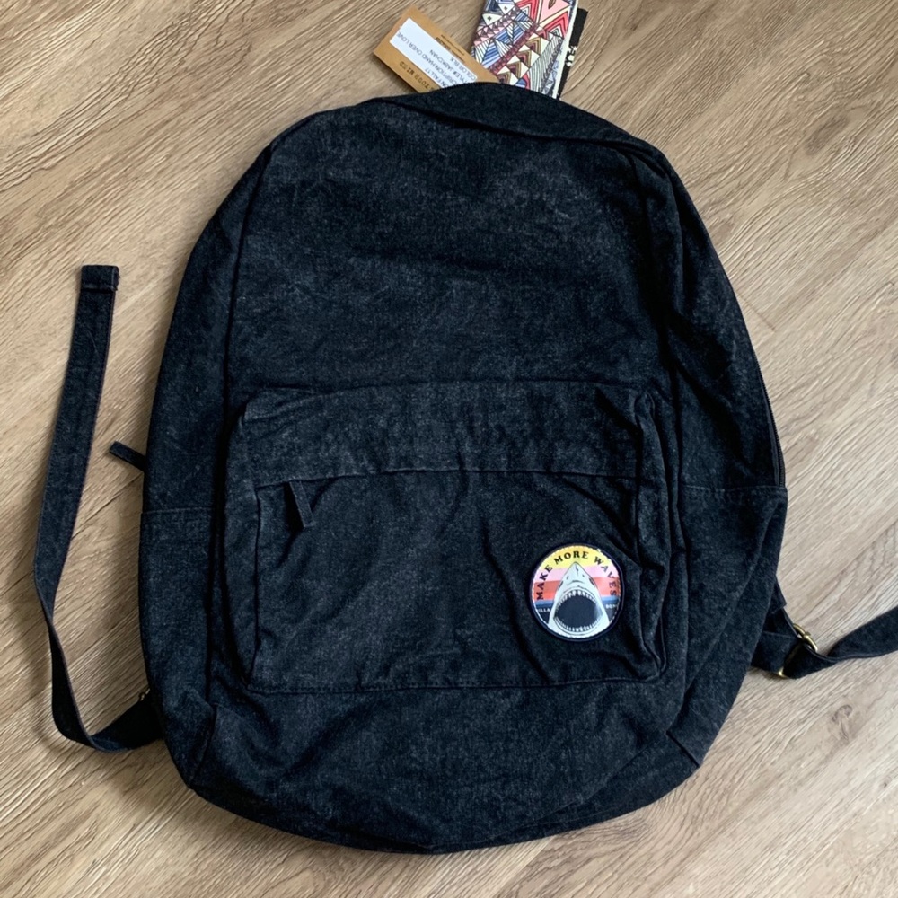 NWT BLACK DENIM BILLABONG BACKPACK